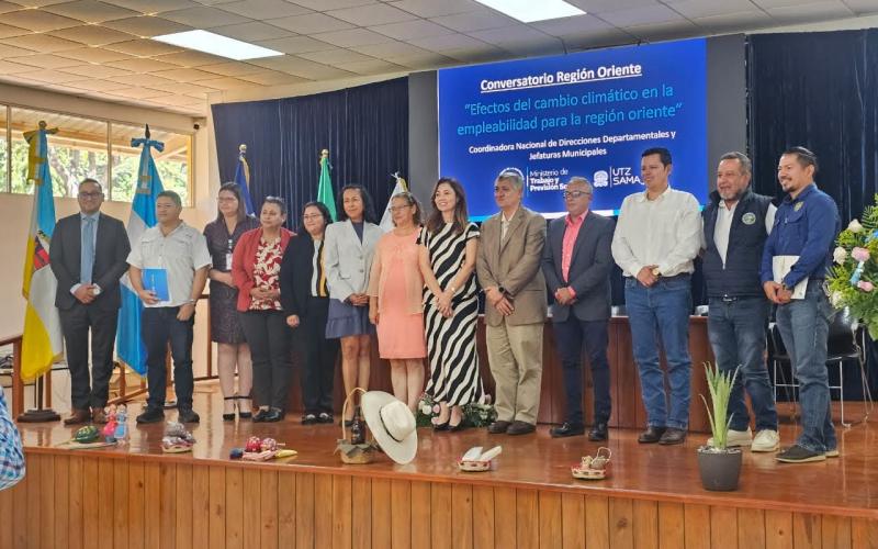 INSIVUMEH promueve el diálogo sobre los efectos del cambio climático en la empleabilidad en la Región Oriente