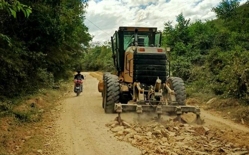 CIV realiza trabajos de mantenimiento en la Ruta CR-ZAC-01, tramo San Juan – Los Tablones, Zacapa