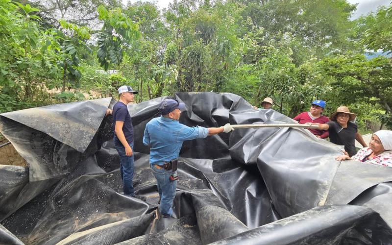Implementan reservorio y sistema de riego en San Jerónimo, Baja Verapaz