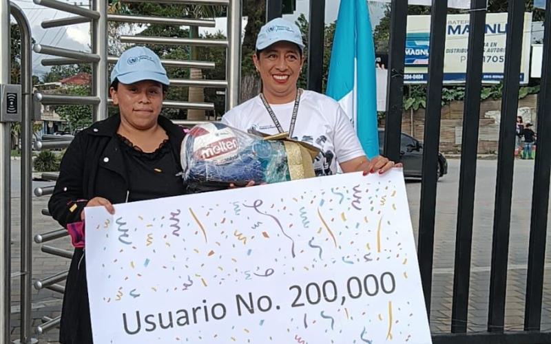 El Parque Érick Barrondo, de Cobán recibió a su usuaria 200 mil. 