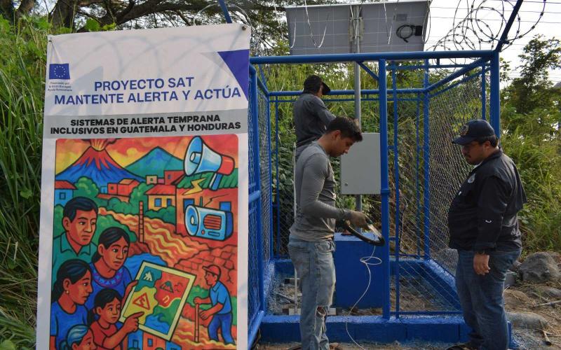 Nueva estación hidrológica en Retalhuleu permitirá alertas tempranas ante posibles inundaciones del río Samalá 