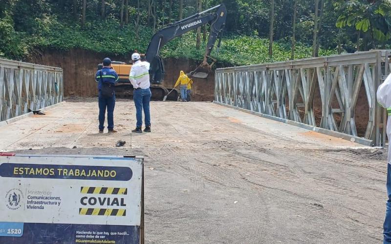 Covial amplia acceso a puente para habilitar ruta alterna en Cito Zarco 