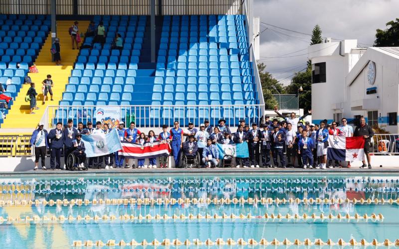 Paranatación cosecha 61 medallas en el Festival Paradeportivo Centroamericano