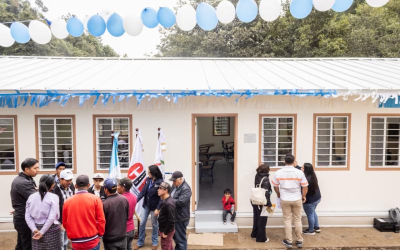 Poblaciones de 9 departamentos ahora tienen centros educativos o servicios de salud on mejores espacios gracias a la instalación de 27 modulos prefabricados