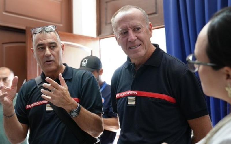 INSIVUMEH y Bomberos de Francia intercambian experiencias sobre detección de puntos de calor