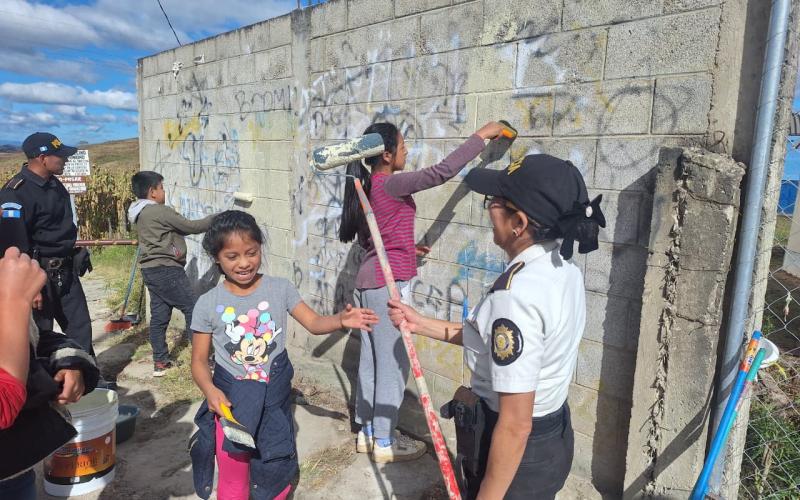 PNC recupera espacios públicos y fomenta la unión ciudadana