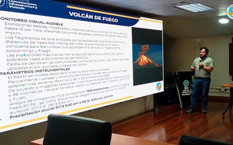 Insivumeh presenta panorama hidrometeorológico y volcánico para la semana del 8 al 14 de diciembre