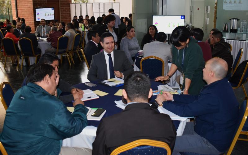 Integrantes de la red de planificadores de las instituciones públicas participaron en el taller.