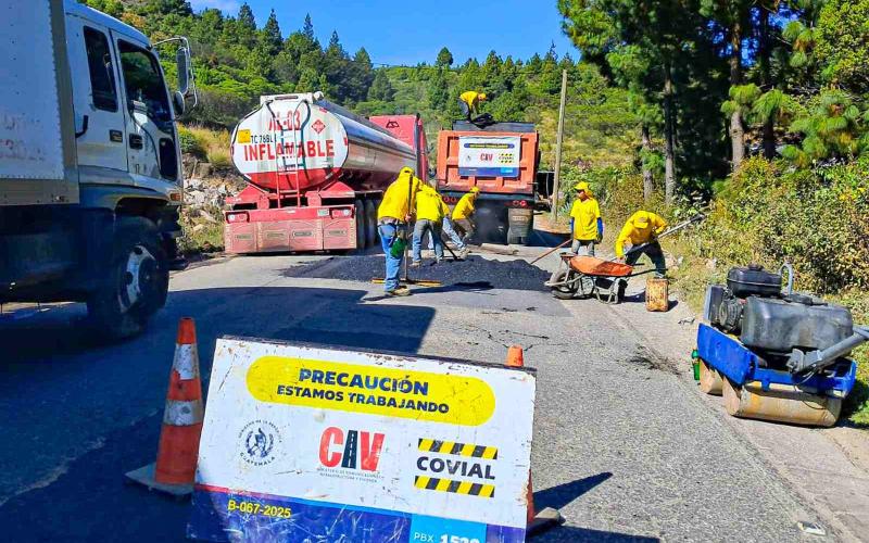 Mejoran camino entre San Sebastián e Ixchiguán: bacheo en RN-12 facilita la movilidad en San Marcos