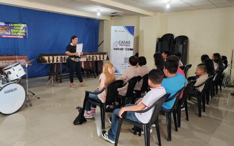 Niñez y juventud de Chicacao se forman en la tradición de la Marimba
