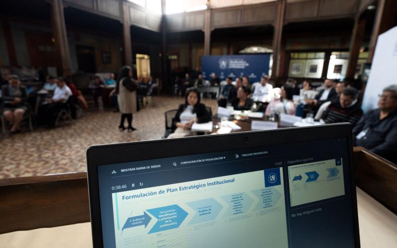 SEGEPLAN asesora técnicamente a las instituciones en la elaboración de sus planes estratégicos institucionales.