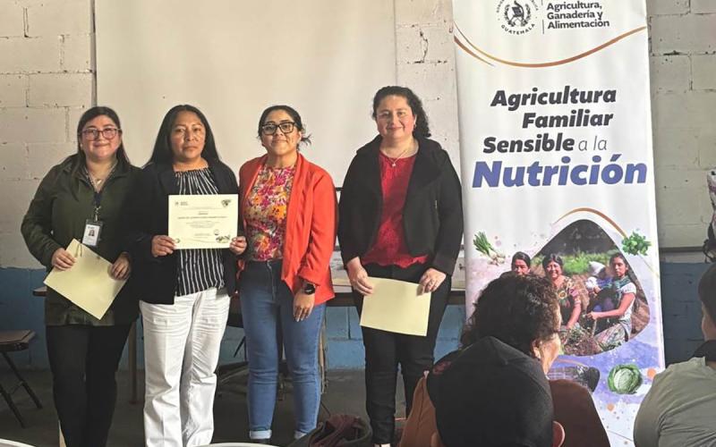 Extensionistas optimizan sus capacidades técnicas en Agricultura Sensible a la Nutrición