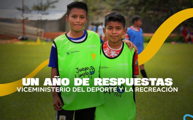 Un año de respuestas: Viceministerio del Deporte y la Recreación