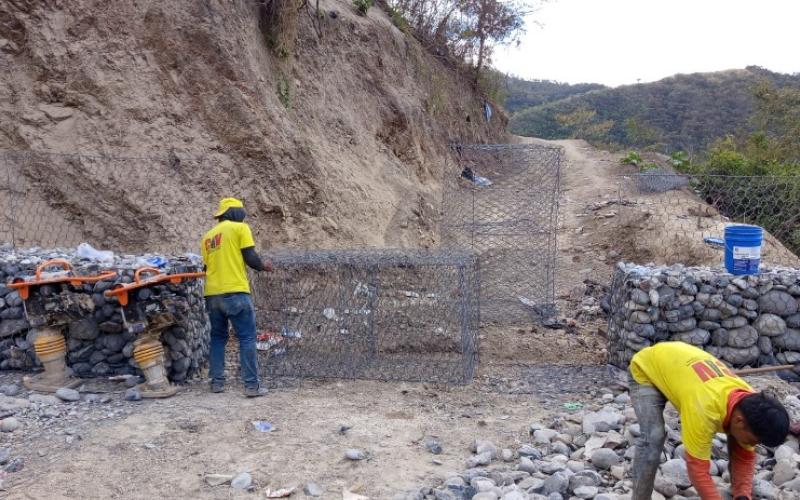 Refuerzan tramo de la RN-19 para proteger el paso entre El Progreso y Jalapa