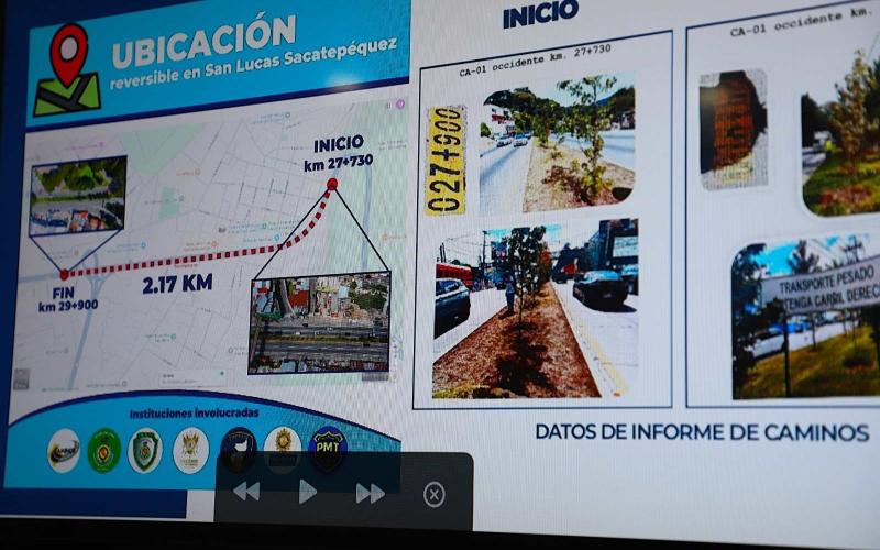 Inicia proyecto de carril reversible en San Lucas Sacatepéquez para mejorar la movilidad
