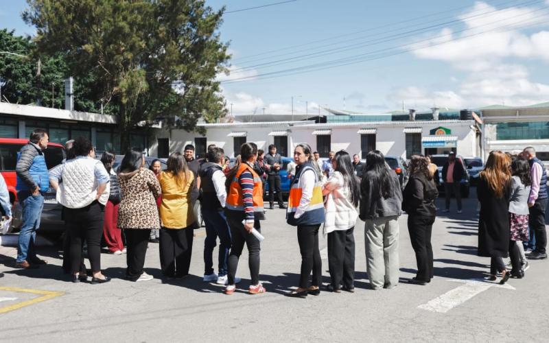Este ejercicio forma parte del simulacro programado por las autoridades para conmemorar los 50 años del terremoto de 1976
