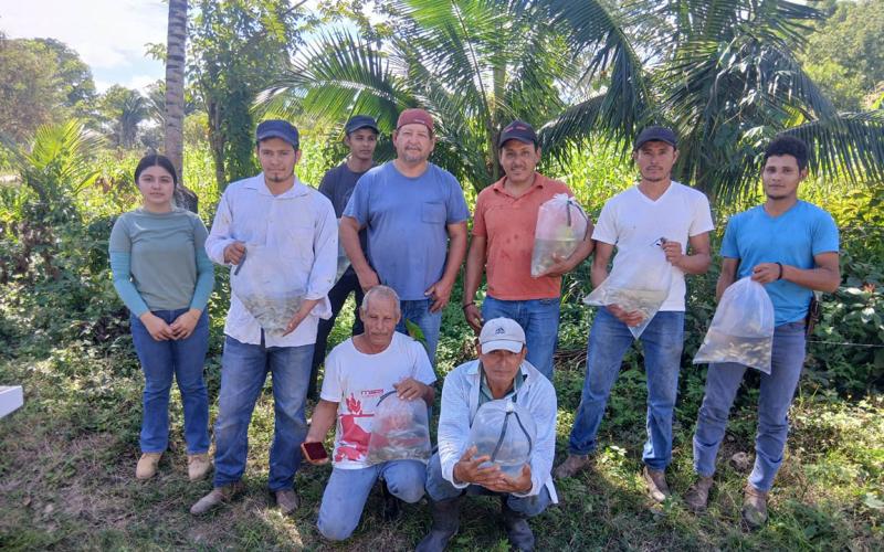 Entregan alevines en Melchor de Mencos