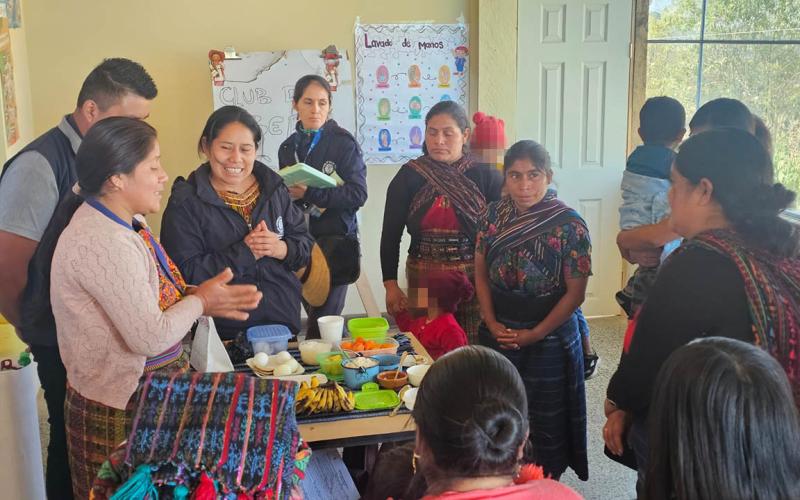 Fortalecen buenas prácticas de alimentación para la primera infancia en Cajolá