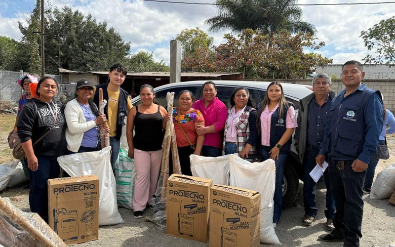 Kits productivos fortalecen el autoconsumo de familias agricultoras en Salamá