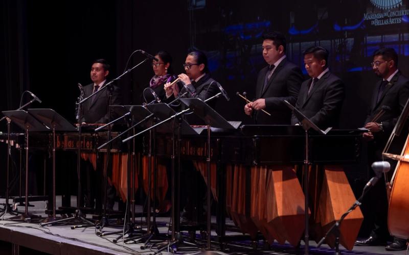 La Cuaresma resonó en las melodías de la Marimba de Concierto de Bellas Artes en la Gran Sala “Efraín Recinos”. 