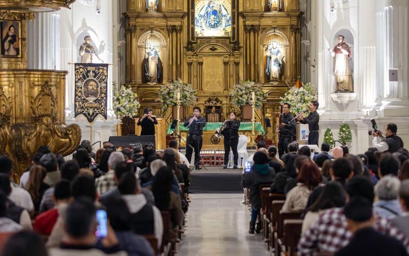 Música para rememorar la tragedia: el Quinteto Xocomil y Junior Medina en Santo Domingo. 