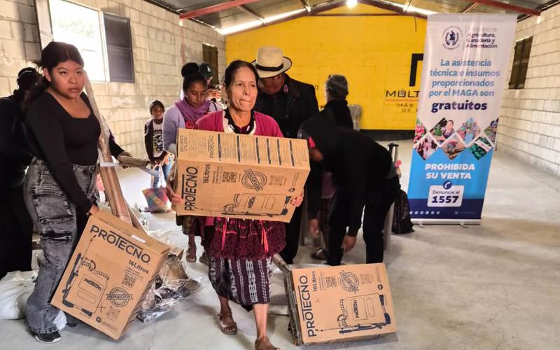 Sistema Patio impulsa huertos familiares en San Marcos y Quiché