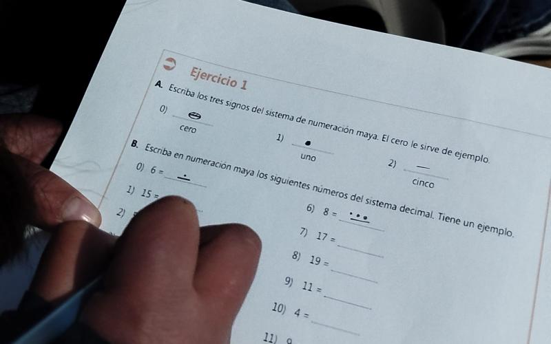 Casa de Desarrollo Cultural impulsa el aprendizaje del sistema numérico maya. 