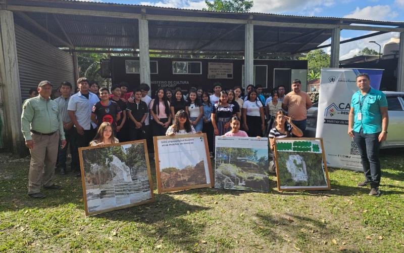 Jóvenes de Melchor de Mencos refuerzan conocimientos sobre patrimonio arqueológico y herencia ancestral