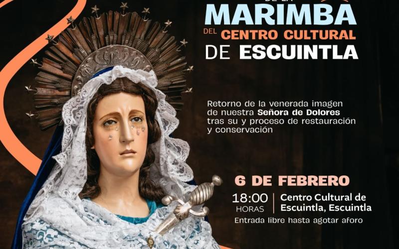 Presentación cultural de la Marimba del Centro Cultural de Escuintla