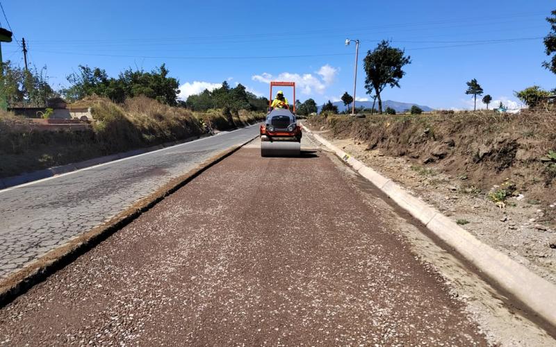 Comunidades de San Marcos se beneficiarán con nueva capa de asfalto