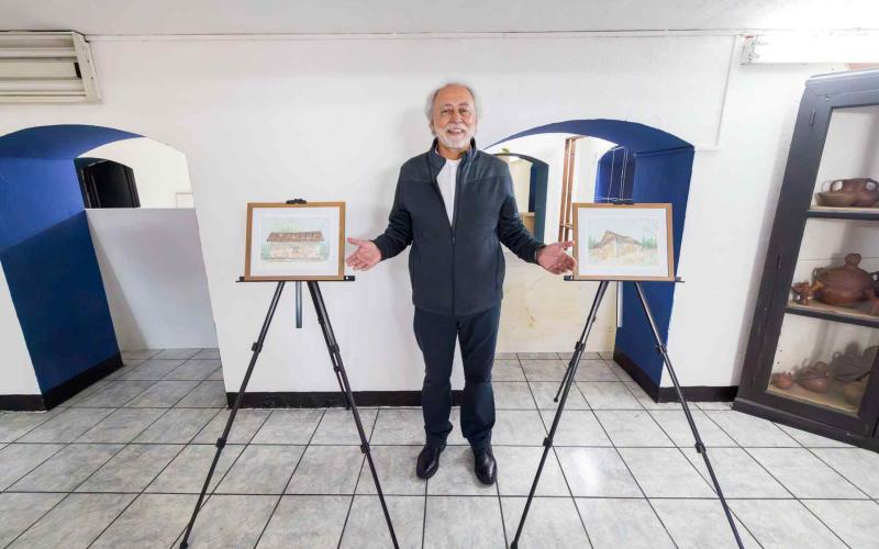 “Instantes”: la arquitectura de Guatemala capturada en acuarela en el Museo Nacional de Historia