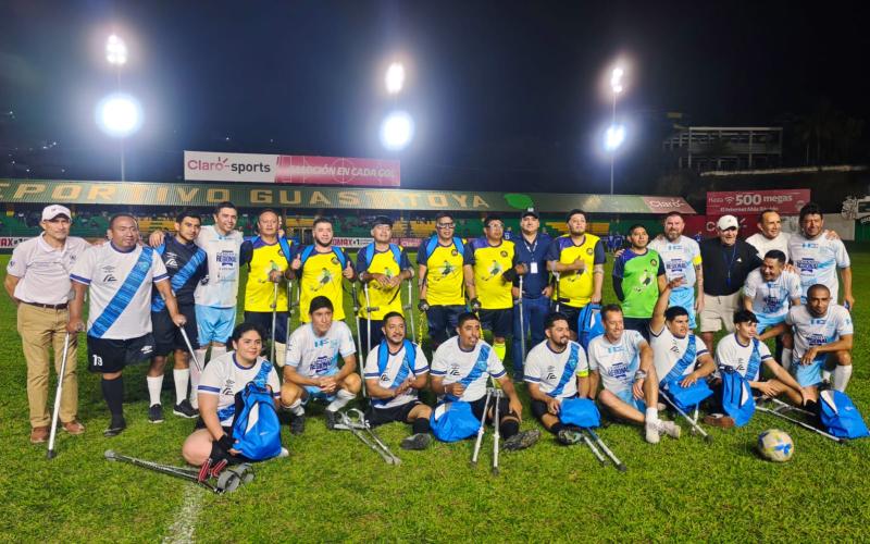 Fútbol para Amputados de Guatemala brilla en Guastatoya y fortalece el deporte inclusivo. 