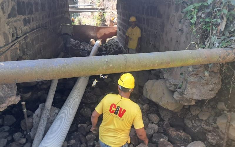 Se realizan mejoras en el Puente del km 157 de la CA-2 Occidente