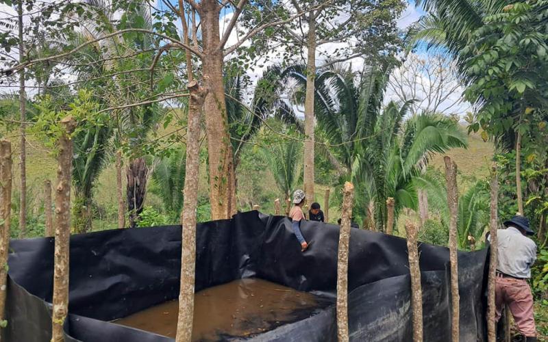 Familias de San Luis aseguran agua para sus cultivos en época seca