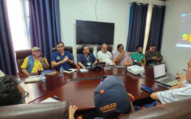 Petén fortalece coordinación interinstitucional para la prevención de incendios forestales