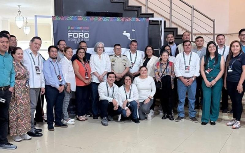 Ejército de Guatemala participa en foro regional sobre gestión integral del riesgo de desastres.