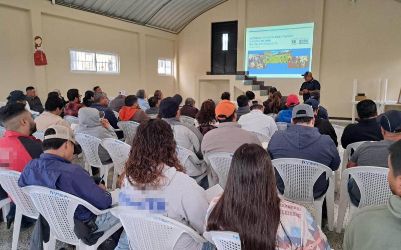 Inducciones técnicas optimizan extensión rural en todo el país