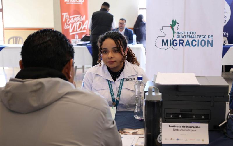 IGM participa en Jornada de Oportunidades para guatemaltecos retornados en Salcajá