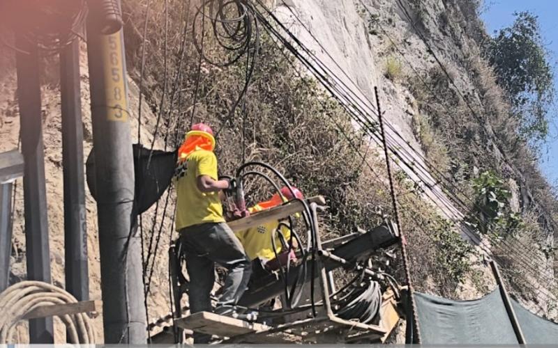 Inician trabajos de protección de taludes en la cuesta de Villalobos, Villa Nueva