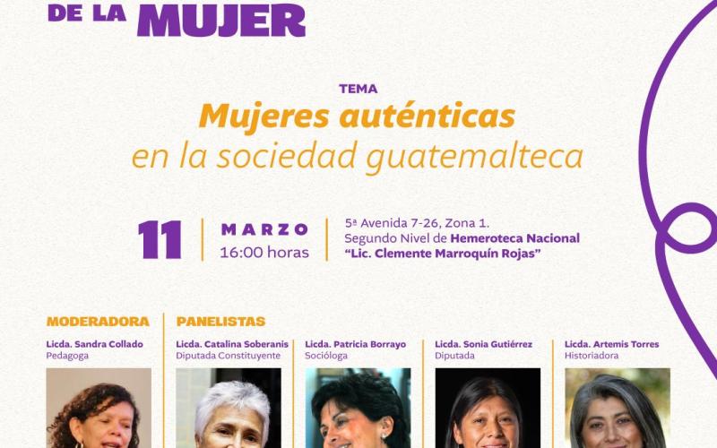 Conversatorio “Mujeres auténticas en la sociedad guatemalteca”