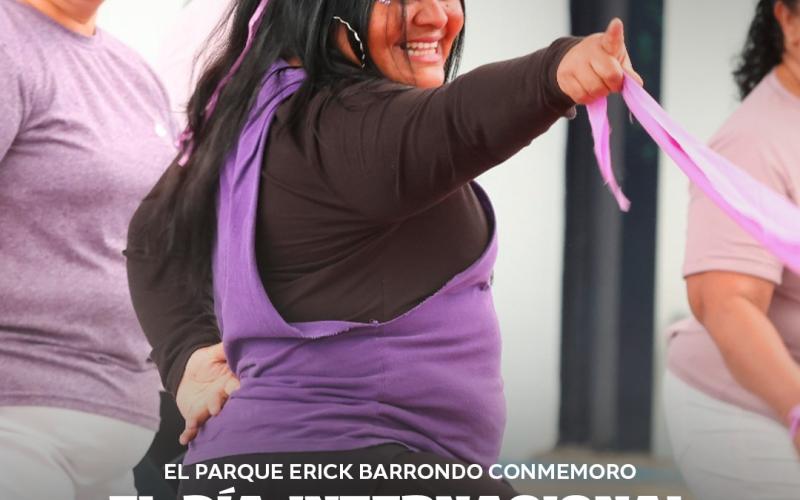 Cientos de mujeres participan en jornada de bienestar y recreación en el Parque Erick Barrondo