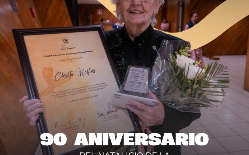 Homenaje a la “Primera Dama de la Danza”