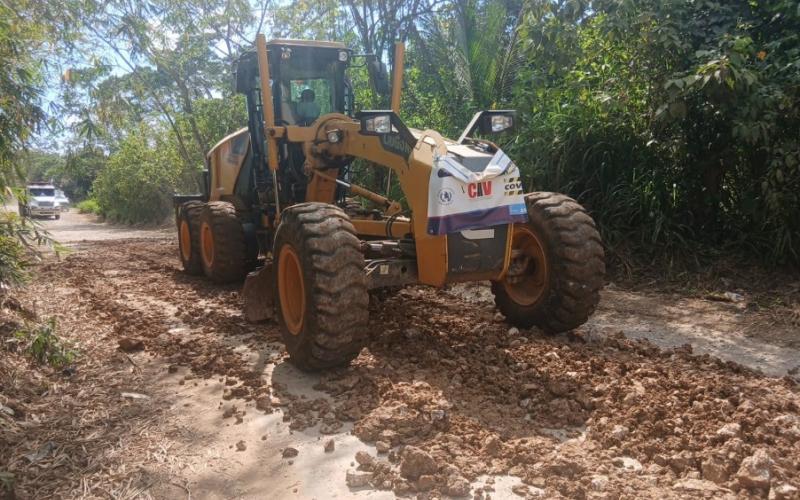 Avanza el mantenimiento de la ruta Cacahuilá-Cubilhuitz