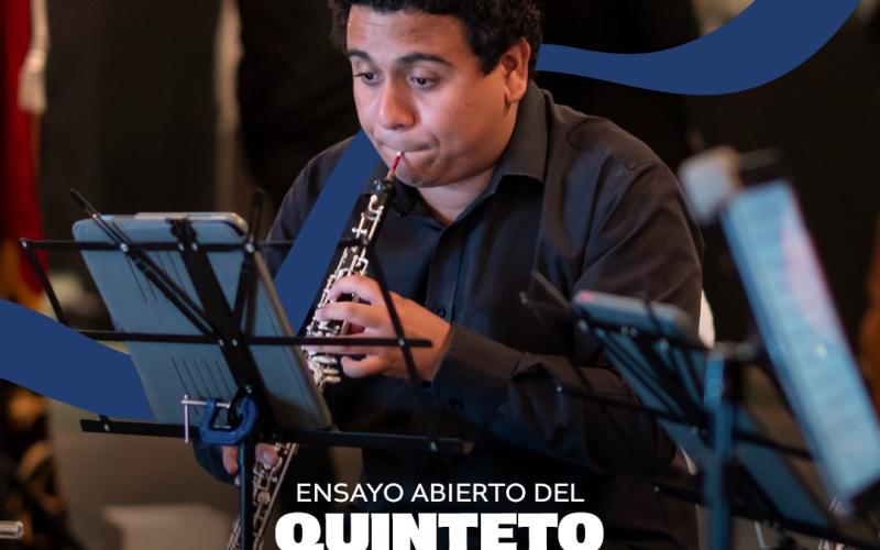 Ensayo abierto del Quinteto Xocomil cautiva a visitantes en el Palacio Nacional de la Cultura