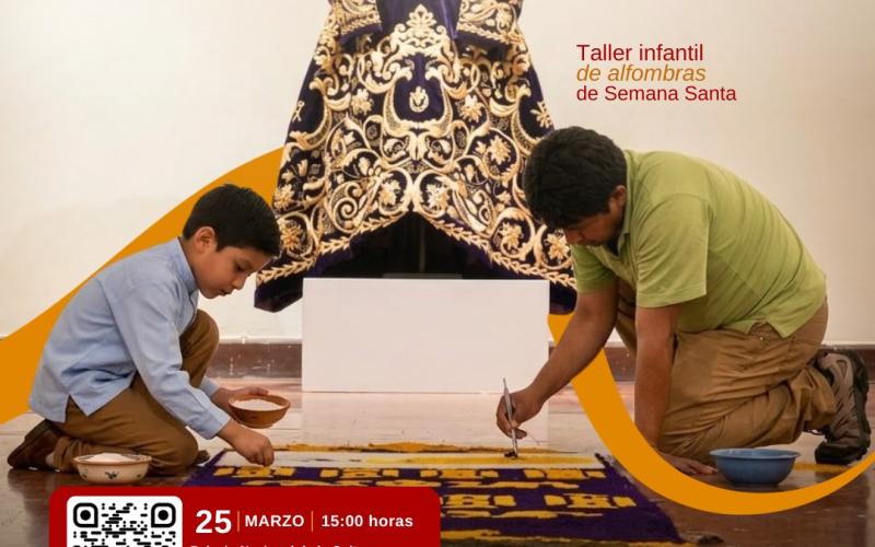 El Palacio Nacional de la cultura invita a niños a taller de alfombras de Semana Santa