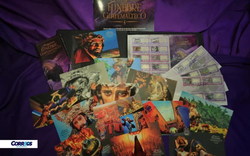  Correos de Guatemala rinde homenaje al pentagrama fúnebre con emisión de sellos postales de Cuaresma 2025