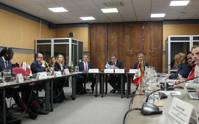 Carlos Mendoza Alvarado, titular de la SEGEOLAN, preside reunión regional.