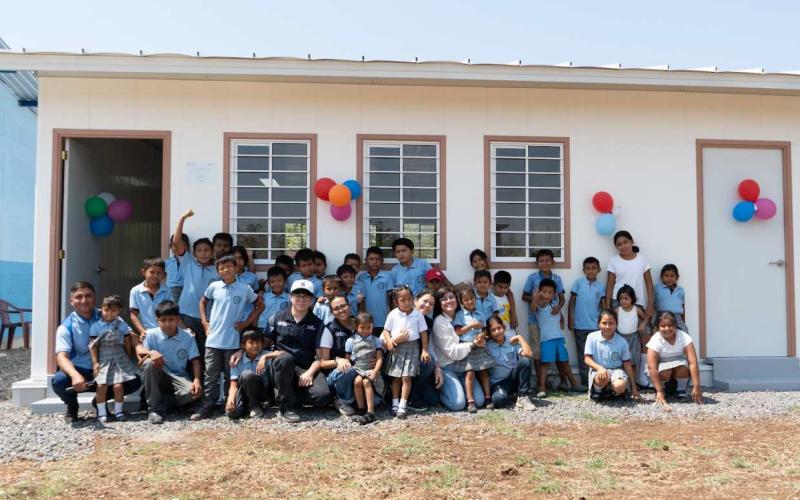 Nuevo módulo educativo transforma la educación en La Bendición, Champerico
