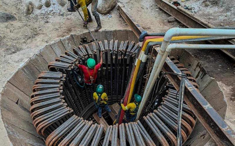 Nuevo puente en Chicacao comienza a tomar forma 