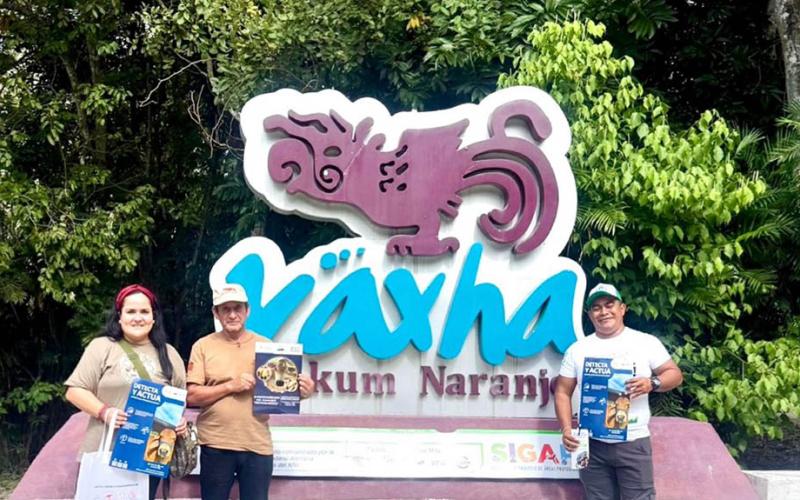 Guardaparques de Yaxhá capacitados para prevenir el Gusano Barrenador